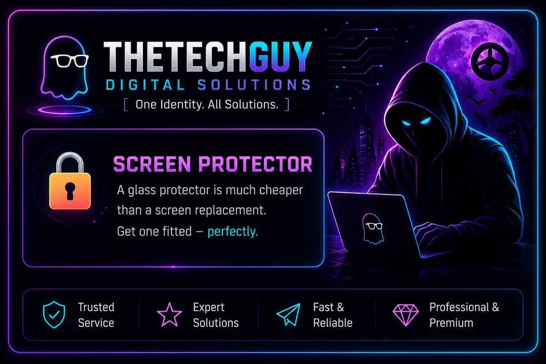 Glass protector device care tip