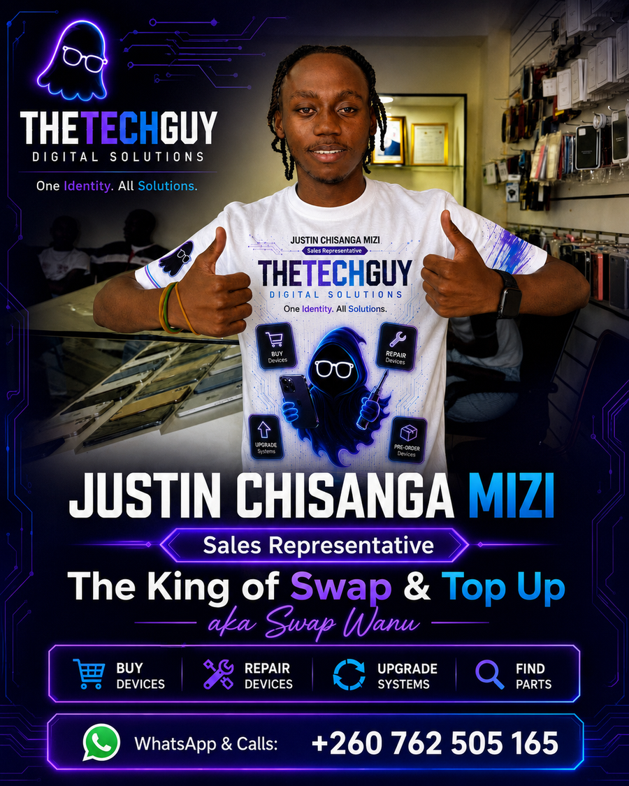 Justin Mizi Chisanga - iPhone Sales Representative, Swap Wanu