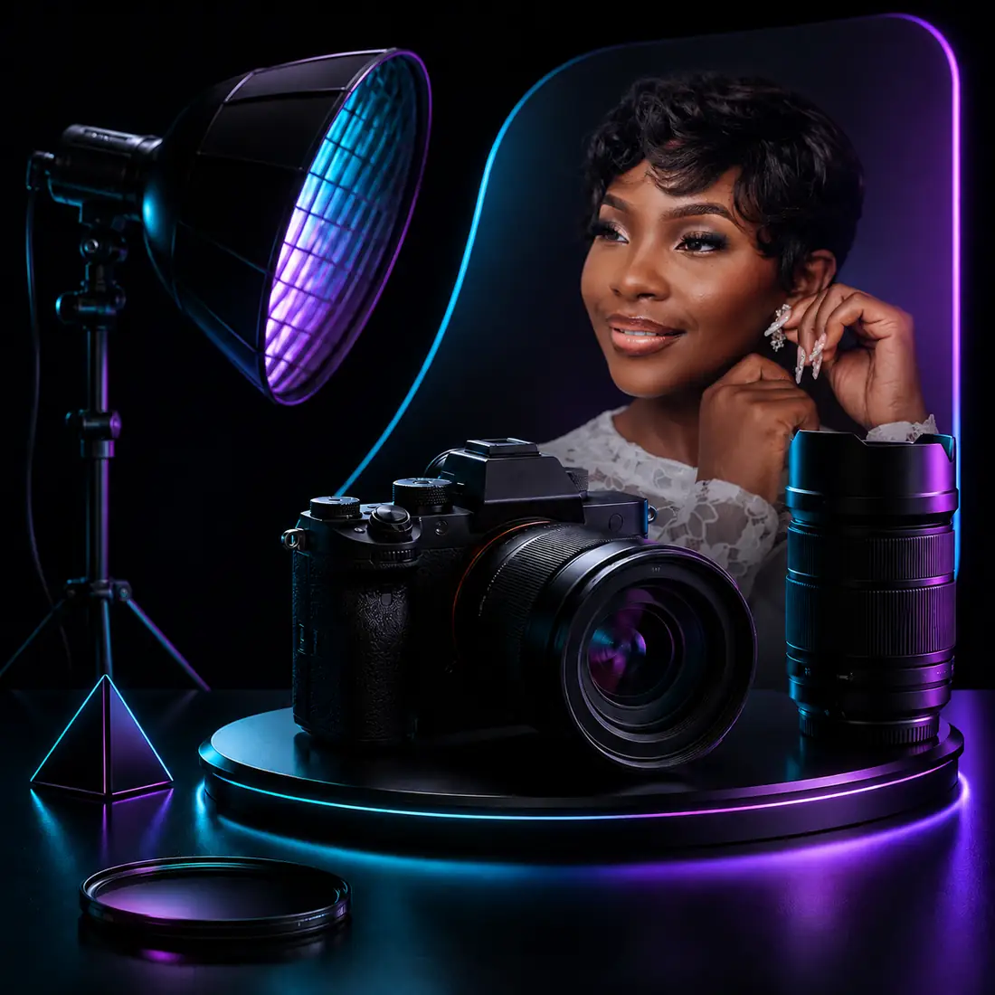 Photography booking hero visual